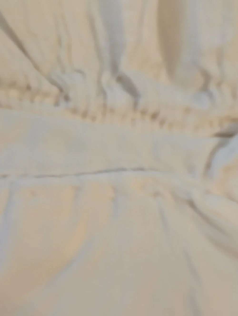 Anthropologie Cream Ruffled Duvet Cover